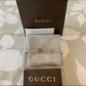 Gucci trademark heart earrings